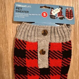 Vibrant Life Gray Pet Sweater